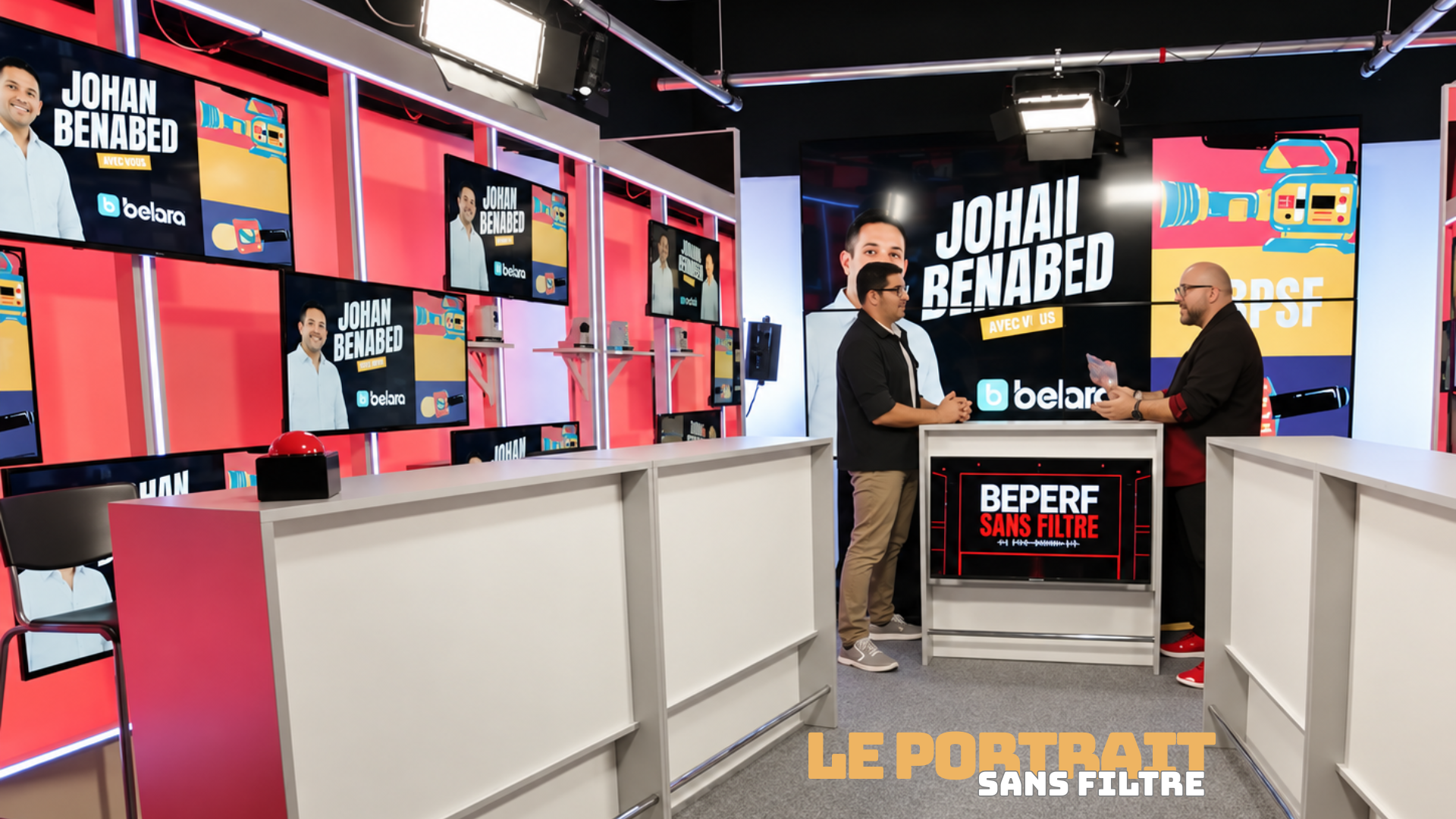 Le Portrait Sans Filtre de Johan Benabed pour Belara, en échange avec Alex sur le plateau BPSF