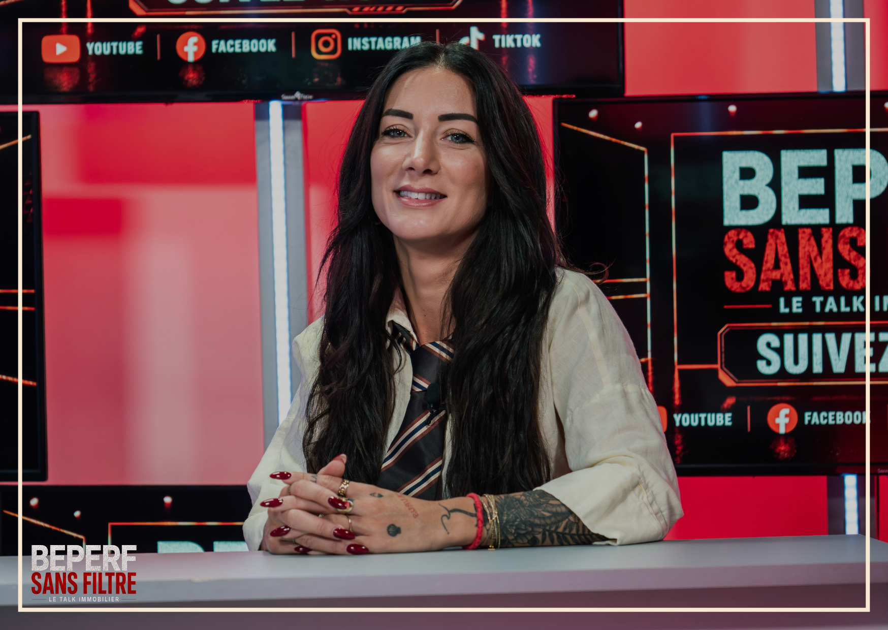 Laetitia Rodriguez sur le plateau de BeperfSansFiltre